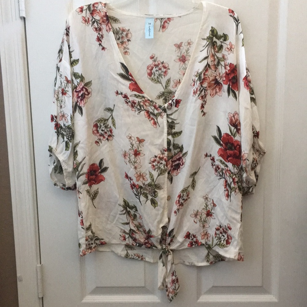 FINAL MARKDOWN M. Fasis tie front top large